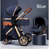 TPFLiving Kombi-Kinderwagen 3in1 Set - Modell 1 Stoff